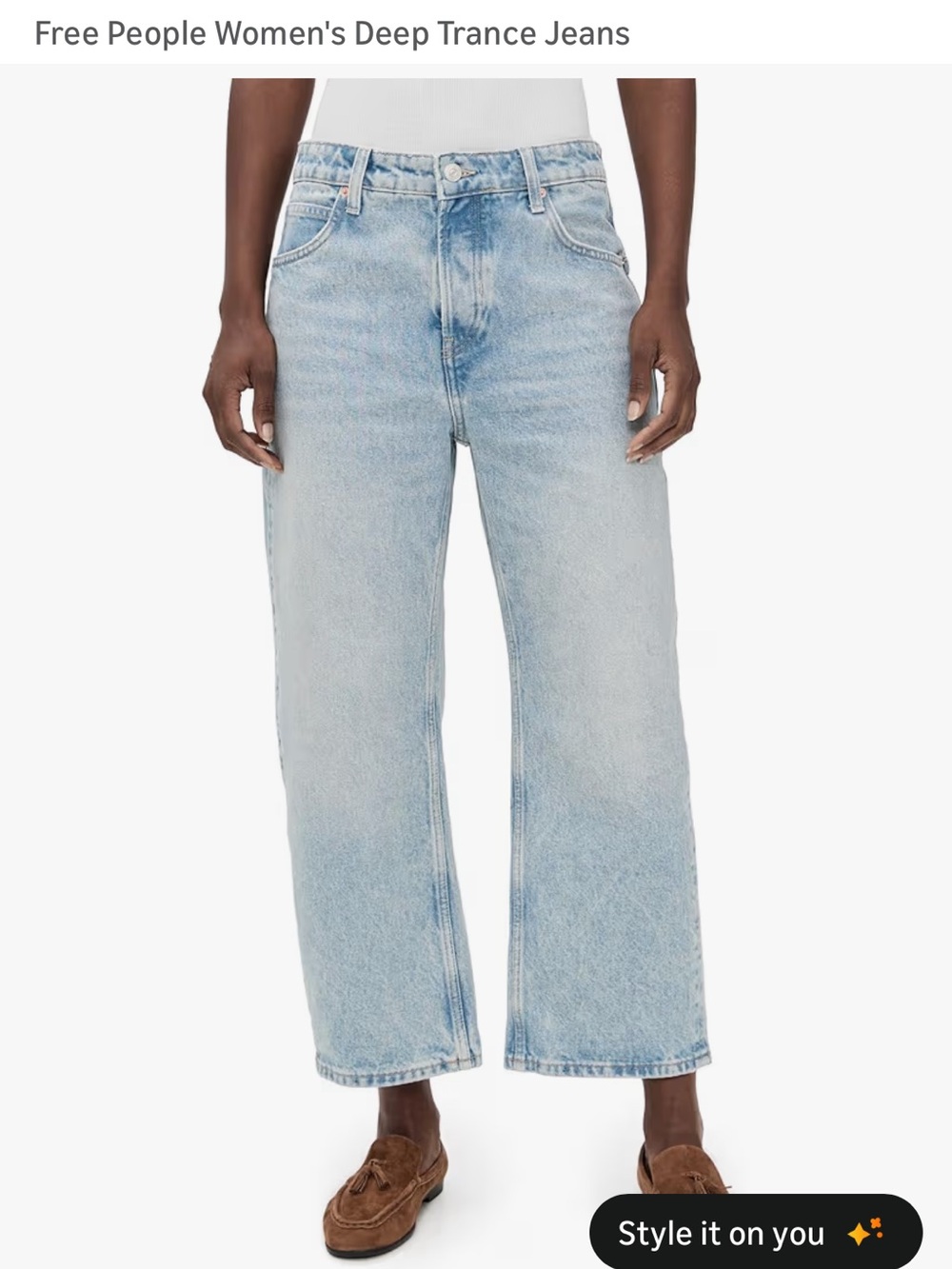 Free People Women's Barrel Leg Jeans